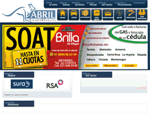 Tablet Screenshot of abrilriesgosyseguros.com